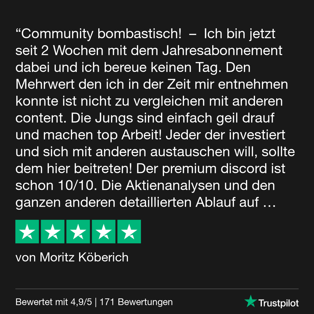 Trustpilot Review - Moritz Köberich