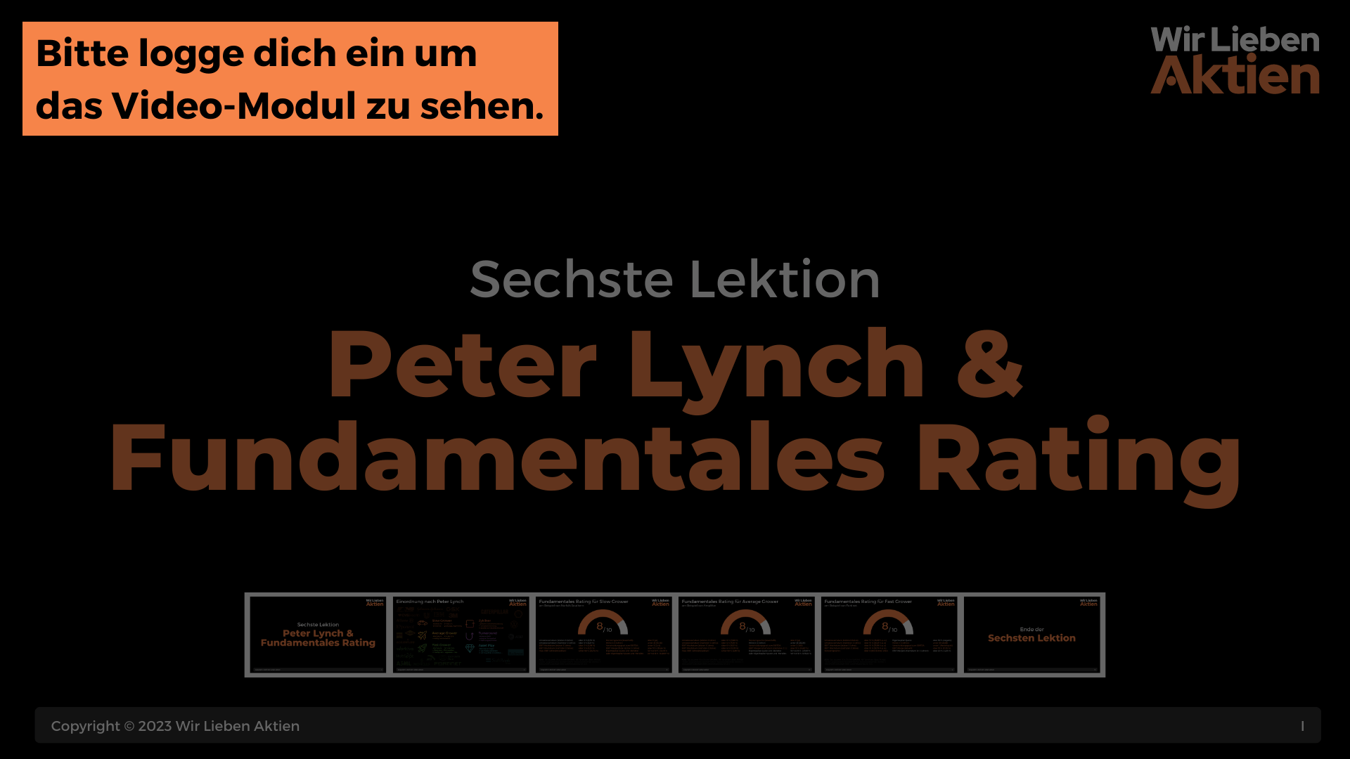 Peter Lynch Einordnung & fundamentales Rating